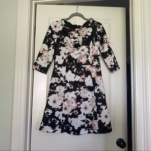 Vince Camuto floral full skirt dress